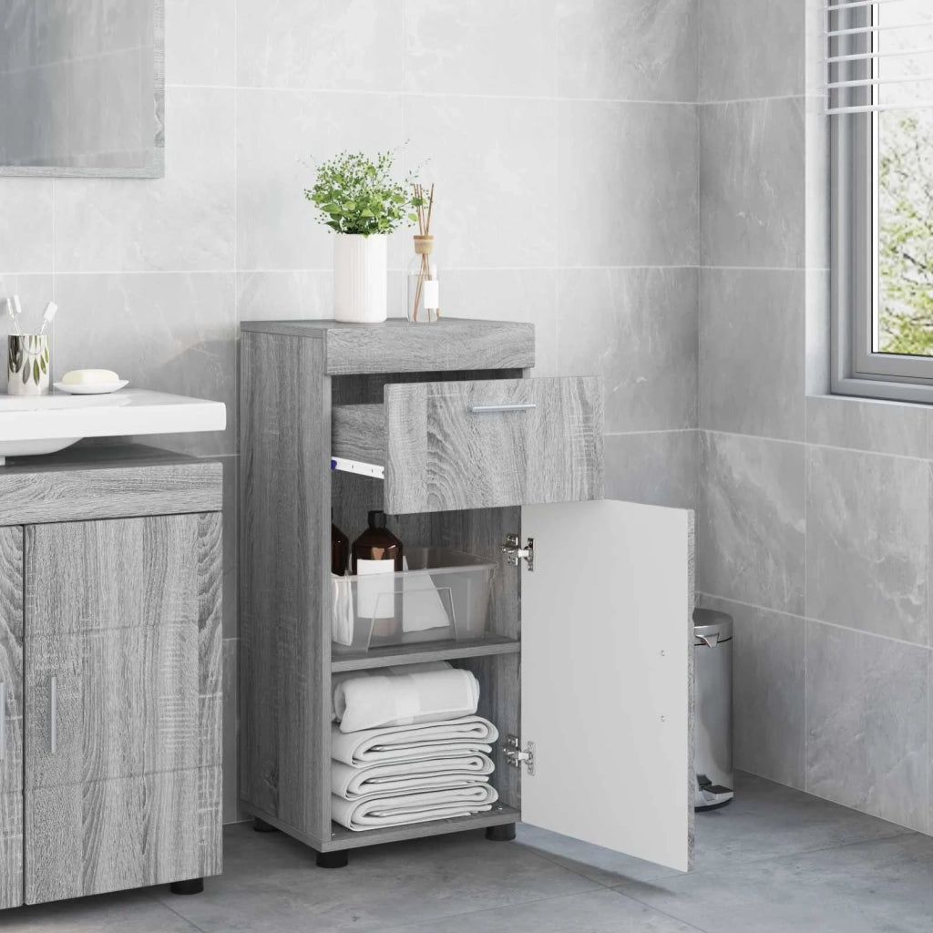 Set di Armadi da Bagno TULUM Grigio Sonoma 37 x 31,5 x 82 cm 880347