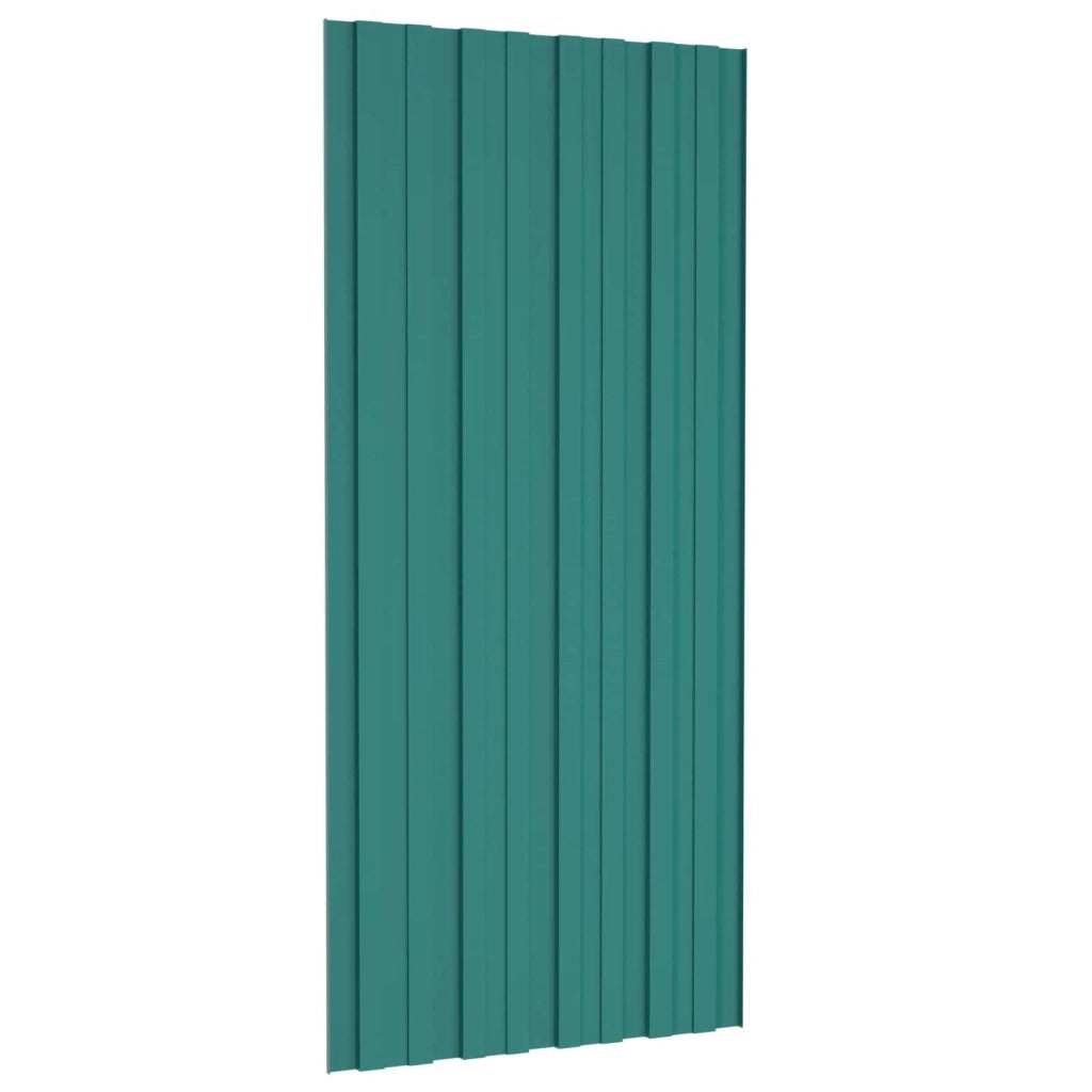 Pannello per tetto 36 pcs Verde 100 x 45 cm Acciaio zincato