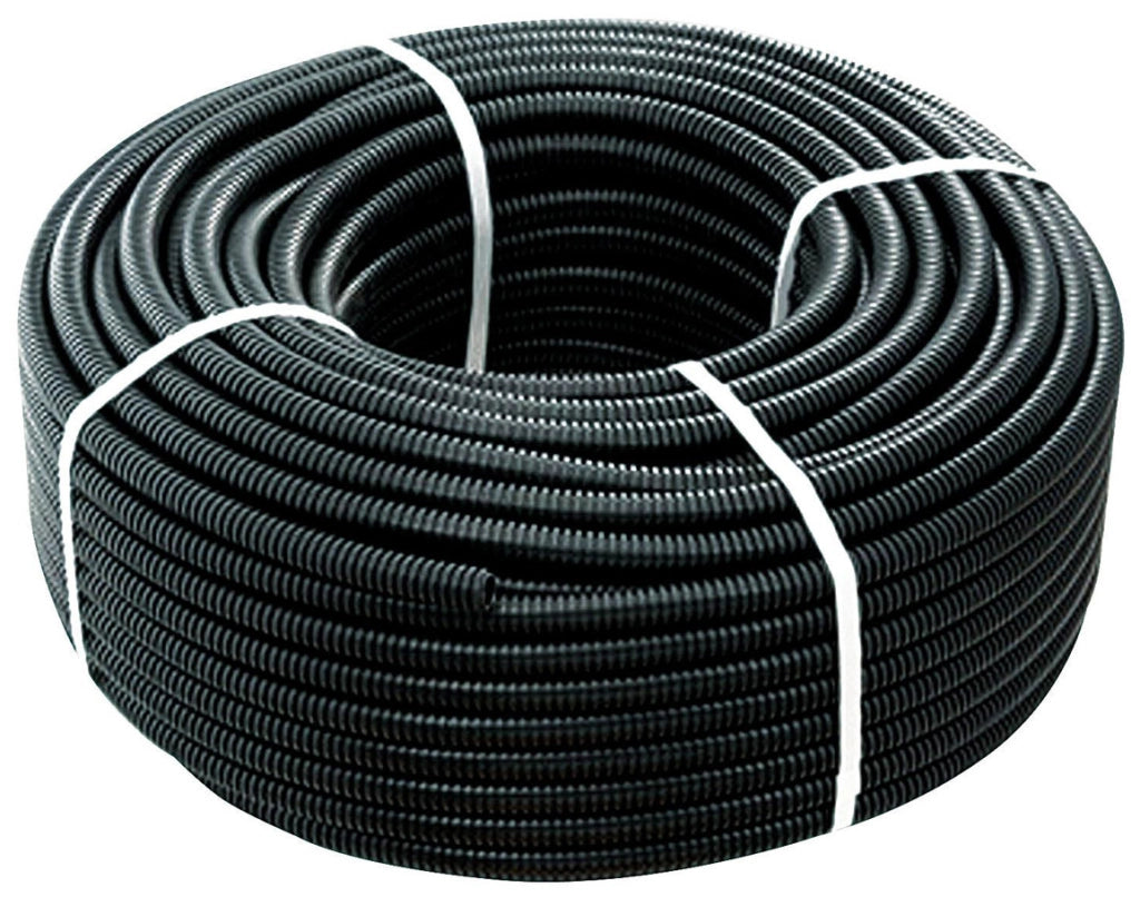 TUBO CORRUGATO NERO SENZA TIRAFILO Ø mm. 20  MT. 100