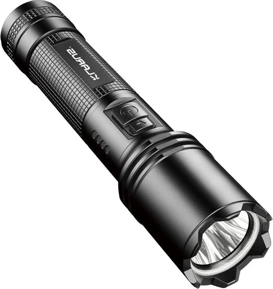 Lampada da tasca USB C caricabile - 1000 lumen - interruttore laterale doppio - modalità tattile 4 - impermeabile IPX6 - per campeggio - outdoor - uso domestico