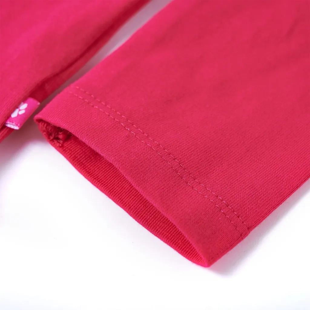 Maglietta da Bambina a Maniche Lunghe Fucsia 116 13731