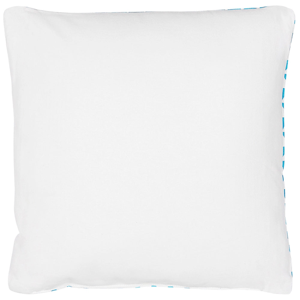 Cuscino per bambini in cotone blu 40 x 40 cm con stampa di abbracci dell'orso motivo a triangolo forma quadrata per la cameretta dei bambini
