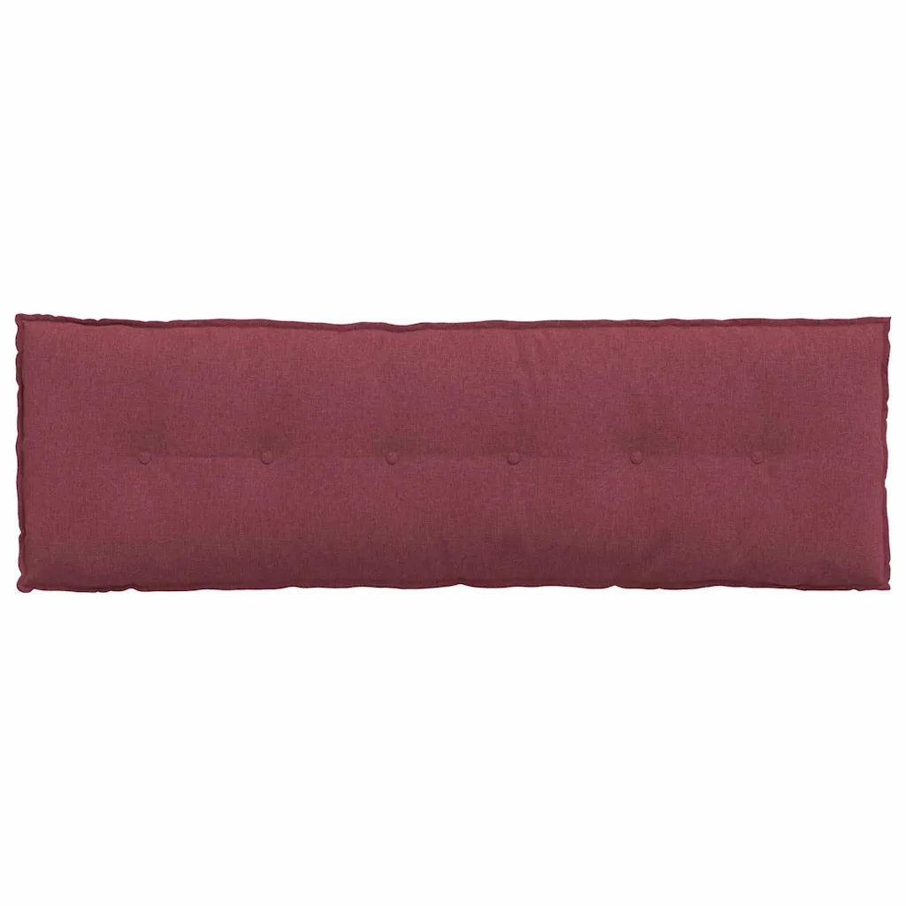 Cuscino per Schiena Rosso Vino 160 x 19 x 50 cm Tessuto