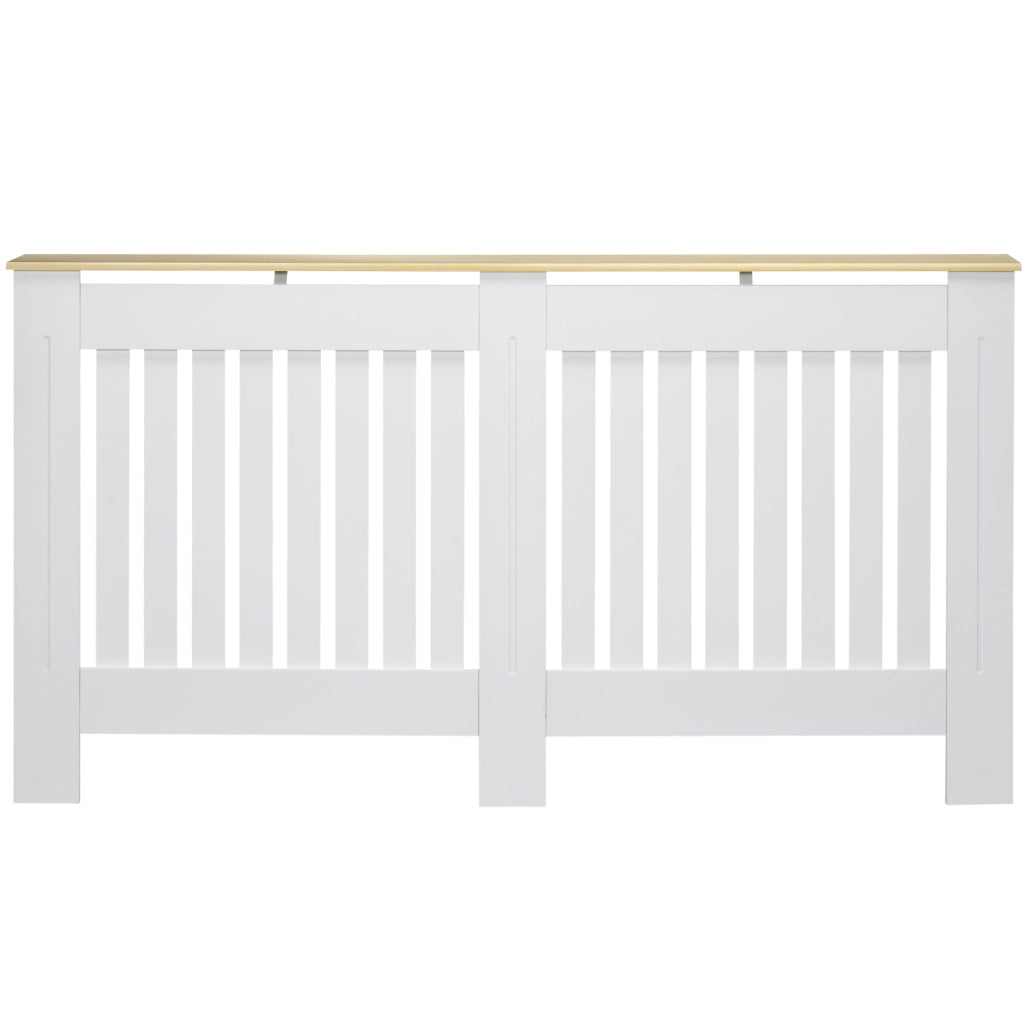 Copriradiatore in MDF con dispositivo antivolto ¨C zephmum ¨C Bianco 152x19x83 cm