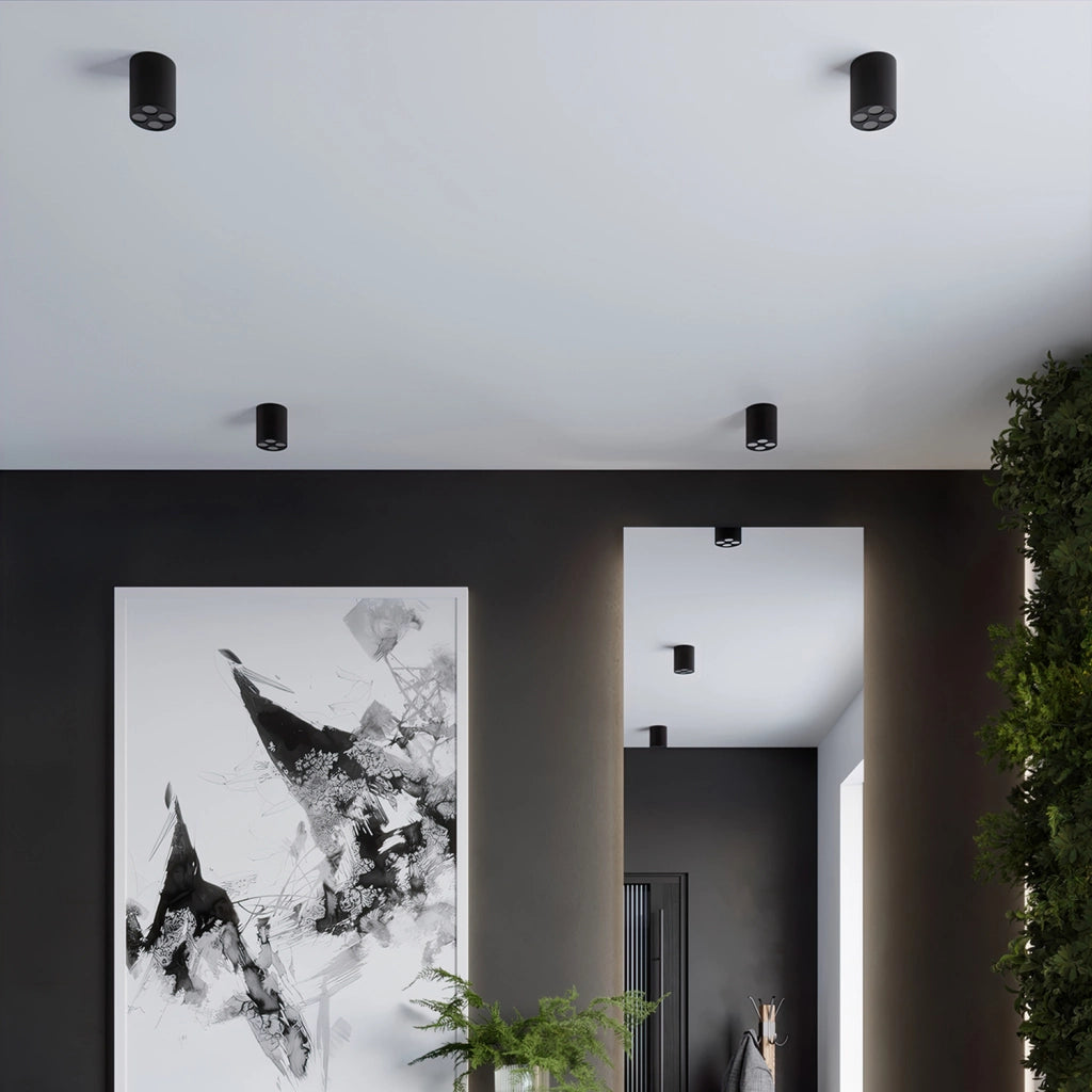 Spot soffitto tubo nero LED 9W PureLume Vivien PU1210