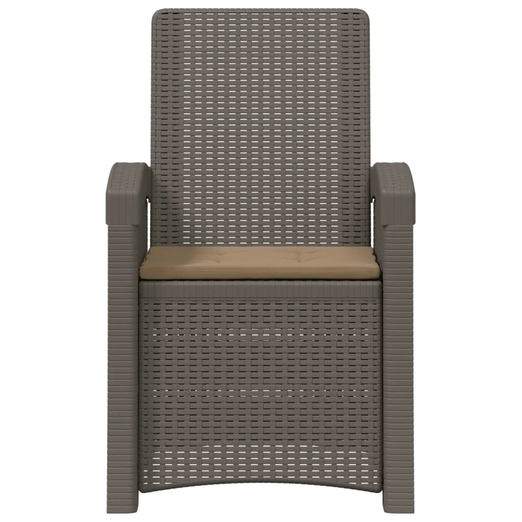 Sedia da giardino reclinabile effetto rattan 8012014