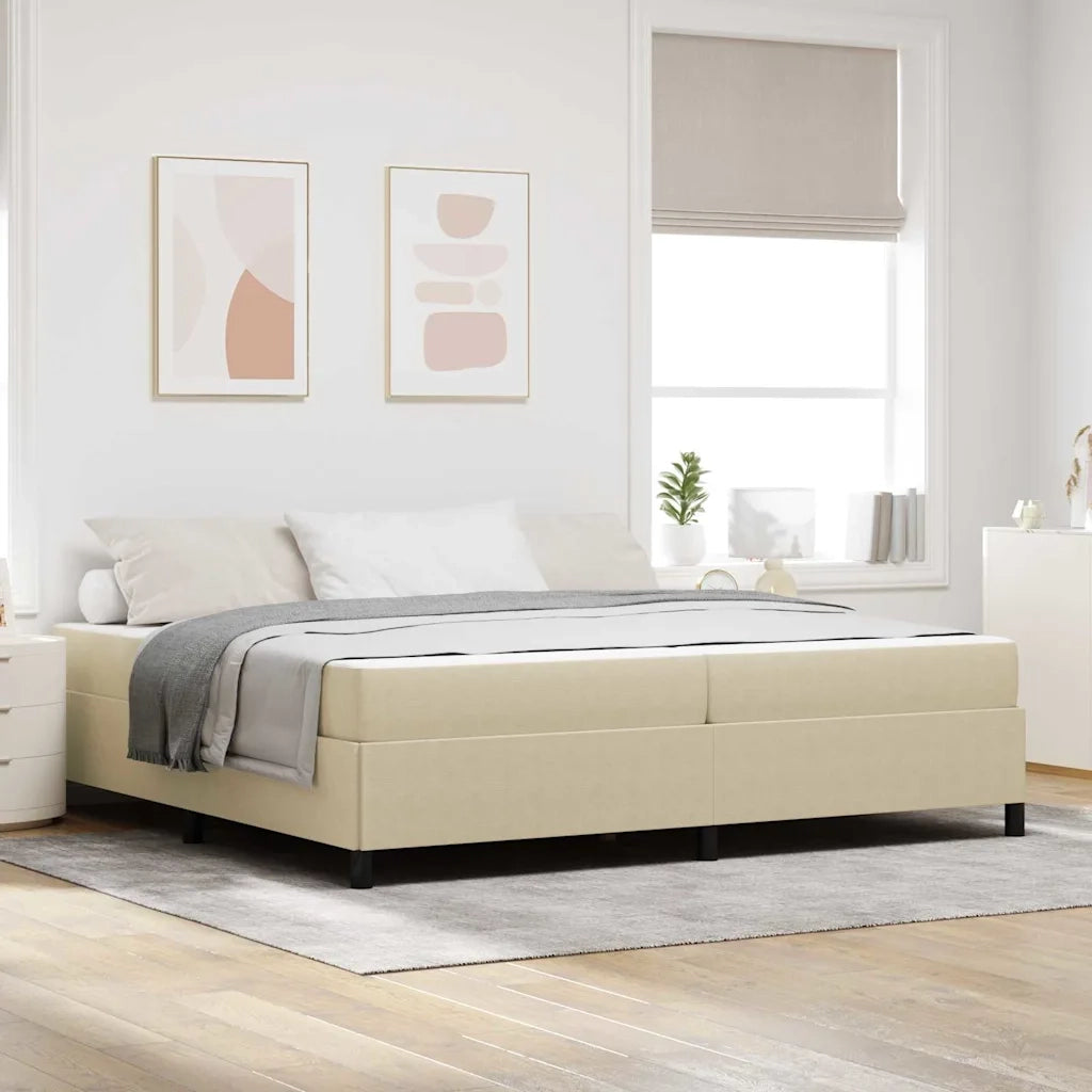 Struttura del letto Grigio Verde Chiaro 200 x 200 cm Tessuto 3399144