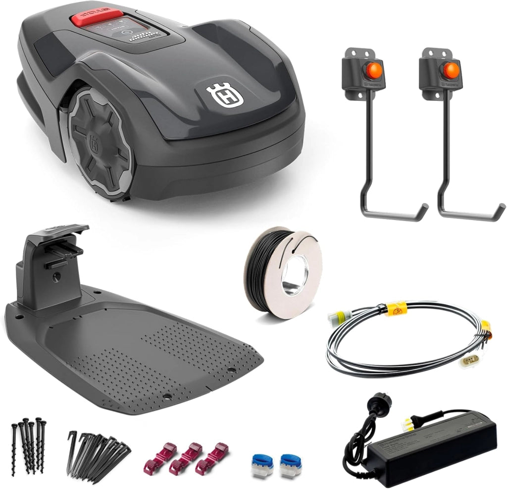 Robot Tosaerba Automower Aspire R4 per 400 m² batteria tosaerba robot, controllo tramite app Connect (con controllo vocale, Wi-Fi, Bluetooth)