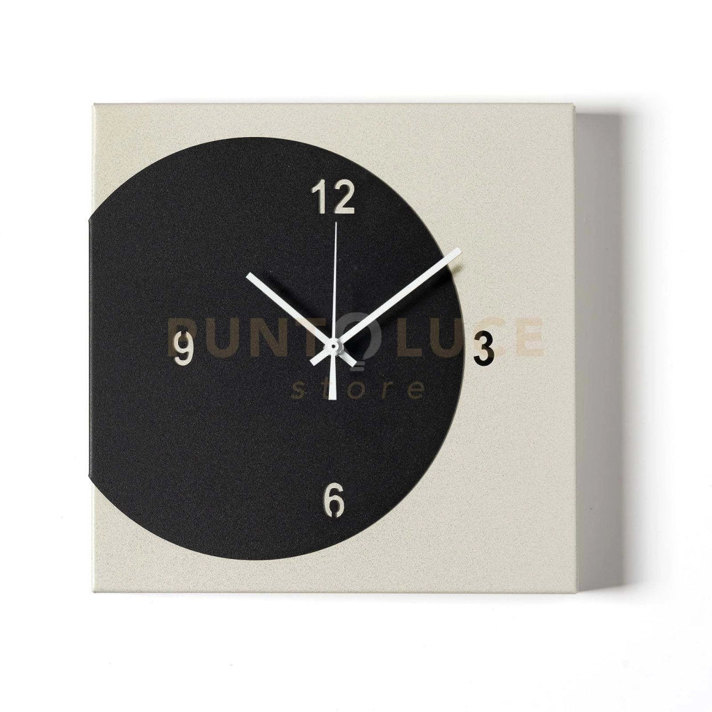 Orologio di design minimal Ecleo Avorio,nero
