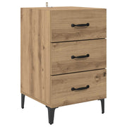 Comodino | Armadio da Notte | Mobiletto da notte Rovere artigianale 40 x 40.5 x 66 cm