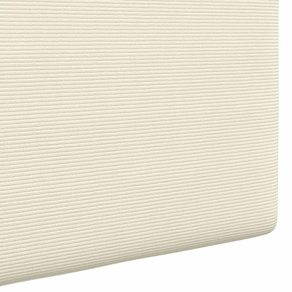 Testiera | Testata sospesa Con luce LED Crema Tessuto in Cords