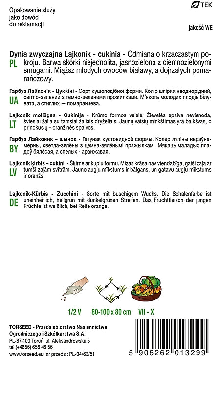 Zucca - Zucchine Lajkonik 2g