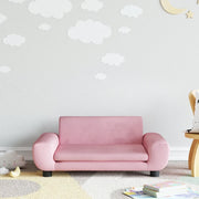 Divano per Bambini-Sofa-Divanetto Rosa 70x45x33 cm in Velluto
