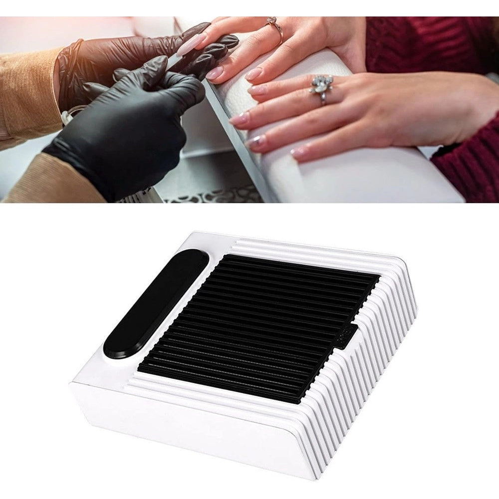 Trade Shop - Aspirapolvere Per Unghie Nail Art Velocità Regolabile 80w Strumento Per Manicure -