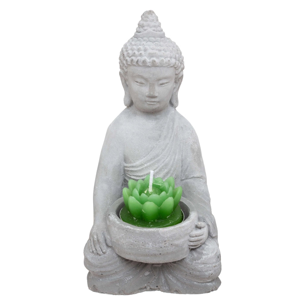 Buddha con candela