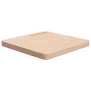 Piano Tavolo Quadrato 50x50x4 cm Massello Rovere Non Trattato cod mxl 72145