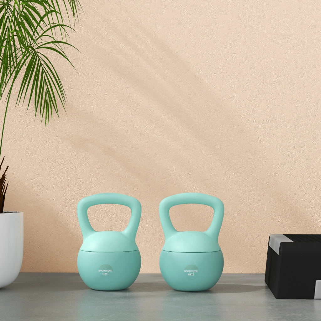 Kettlebell 6 kg ¨C zephmum ¨C 19x19x28 cm verde