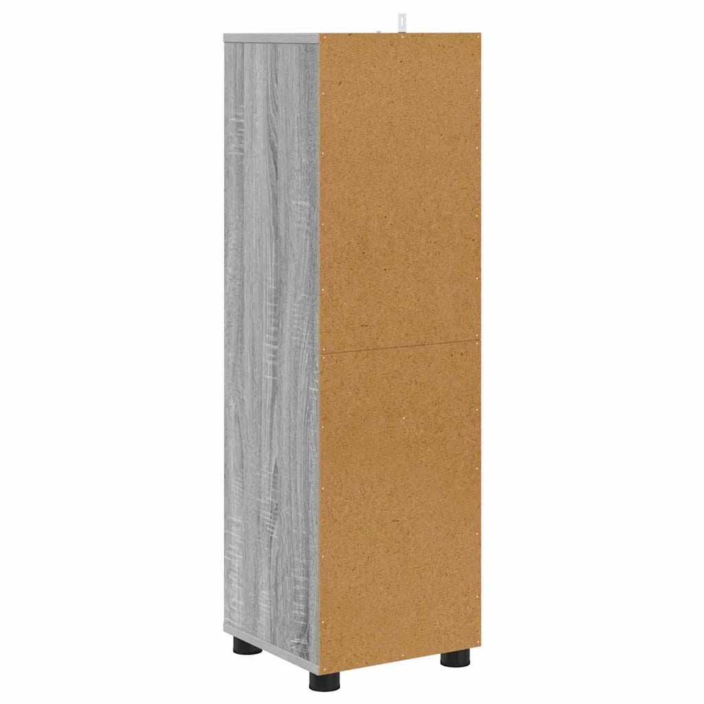 Mobile da Bagno con cassetto Grigio Sonoma 30,5 x 30 x 101 cm