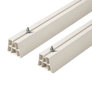 BASE ANTIVIBRANTE A PAVIMENTO PER UNITÀ ESTERNE DI CONDIZIONAMENTO IN PVC   MODELLO BP3-80 - L=450MM H=80MM P=80MM - 380 KG PER KIT - 2 pezzi - GIS