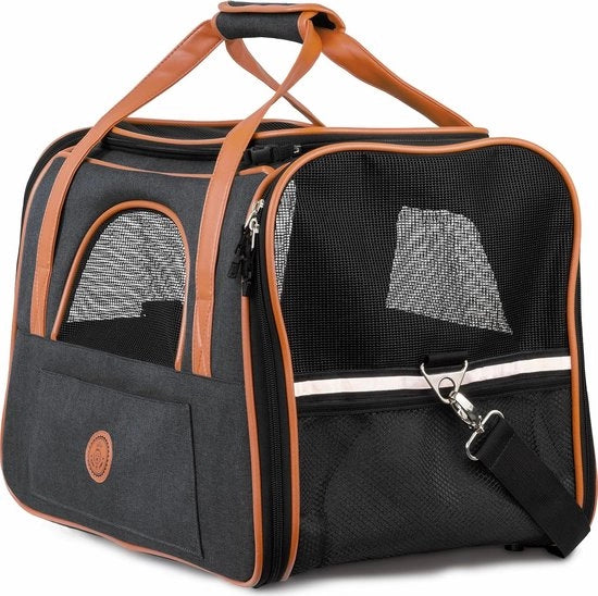 Porta cani e gatti fino a 8 kg - alta qualità borsa da trasporto - borsa da trasporto per gatti - scatola da trasporto pieghevole per cani e gatti