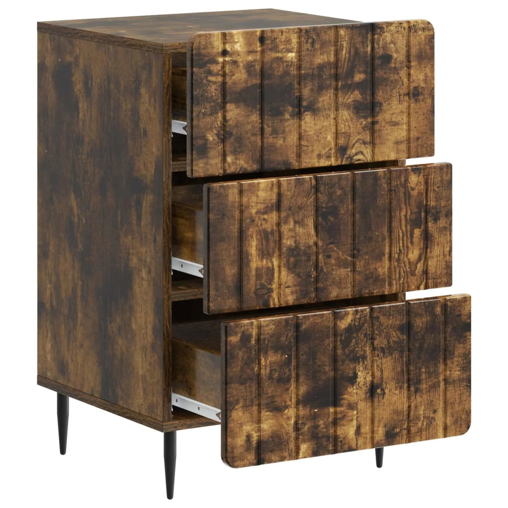 Armadio da Notte con cassetto Rovere Fumo 43x 41 x 68 cm 894330