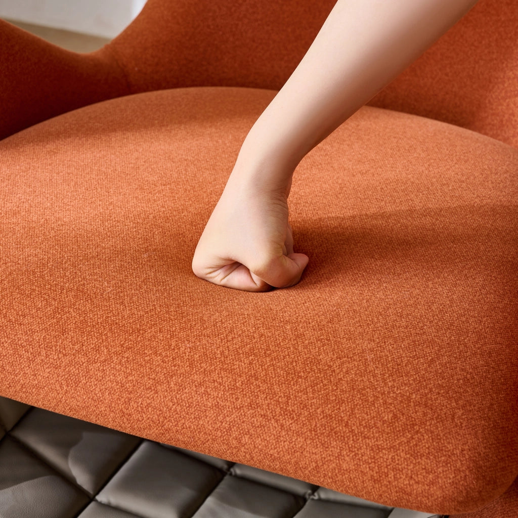Poltrona lounge design stile squalo balena con cuccia per animali; 66x69x76 cm; rosso mattone