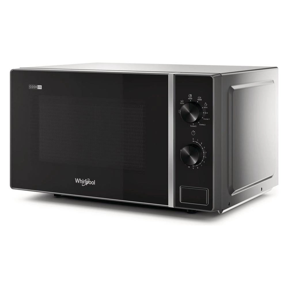 Microonde Whirlpool Mwp 103 Sb 20 Litri 700 W (A26,2xL45,2xP37,8) Grill Nero e Argento