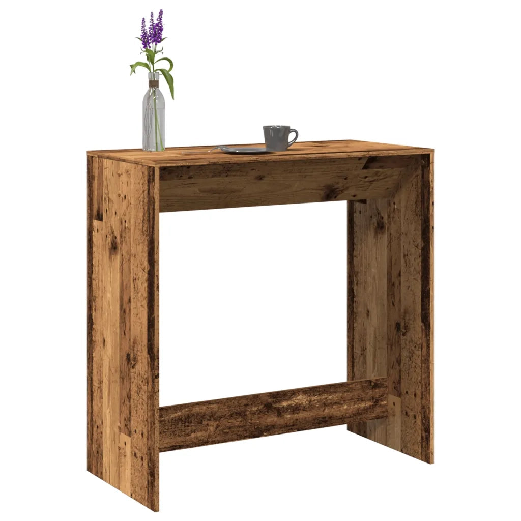 Tavolo da Bar Legno Antico 102x50x103,5 cm in Legno Multistrato 854434