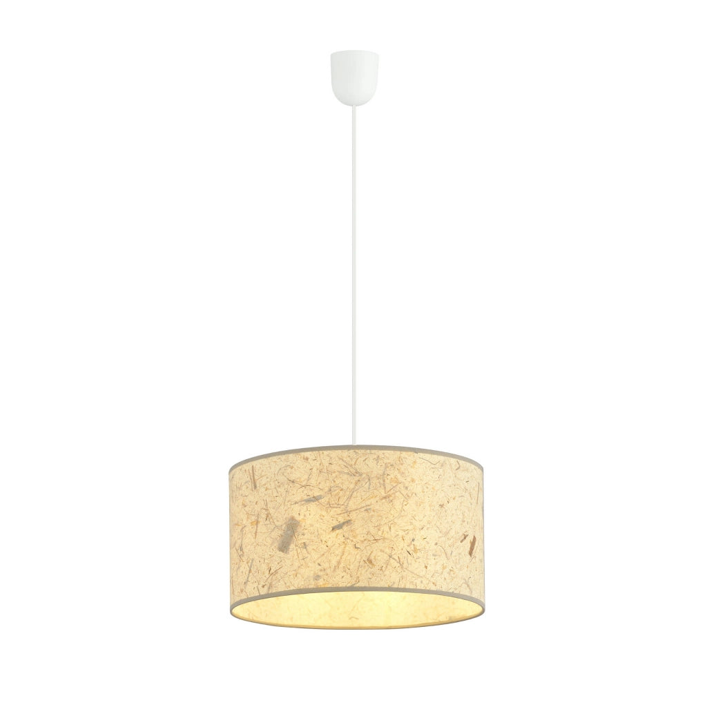 Emibig Aston 1 lampada sospesa sughero crema Ø35 E27