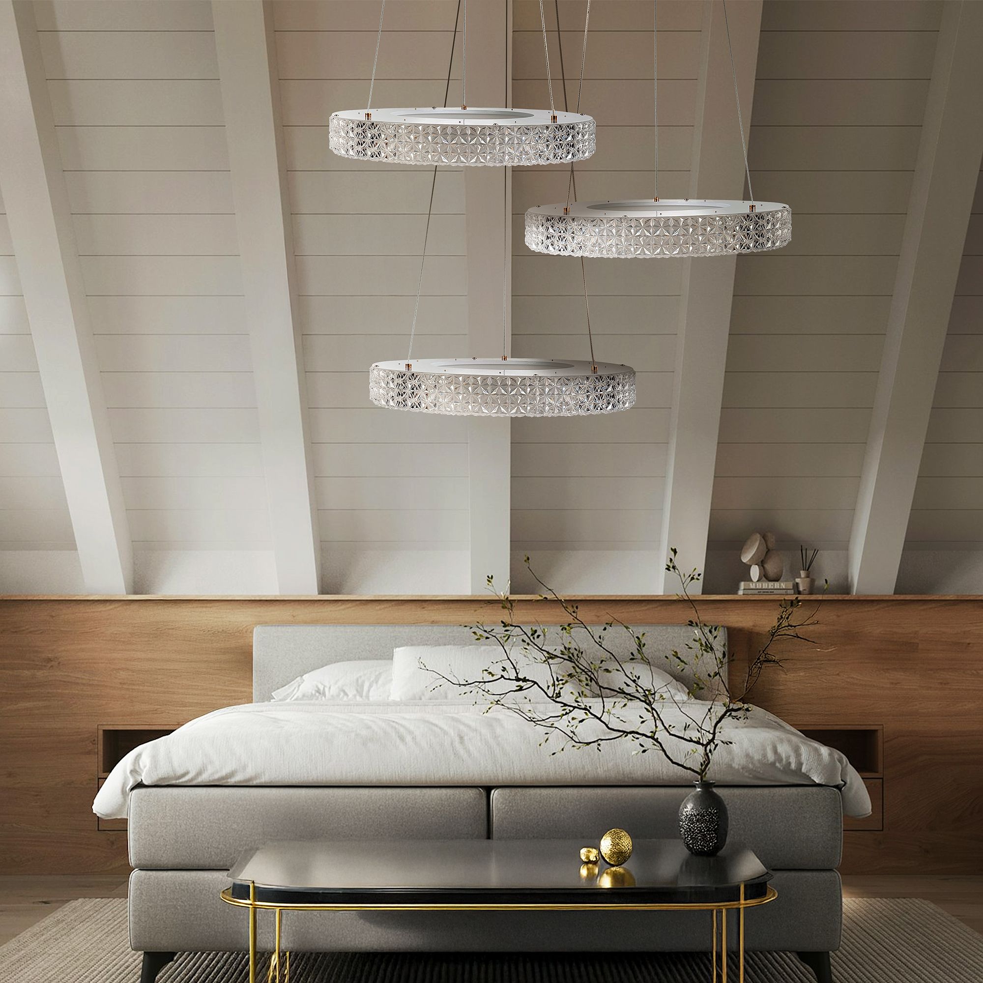 Lampada Led Ms001-cp Rose Gold 40cm