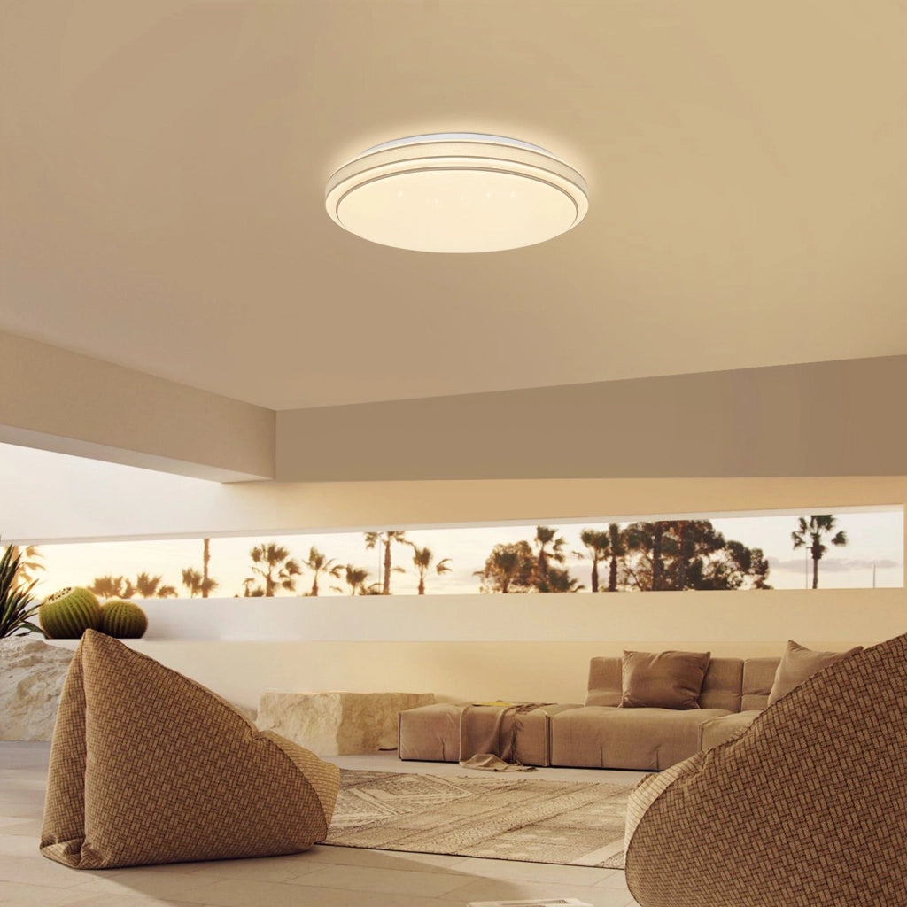 ZMH Lampada da soffitto LED cielo stellato 12W 27cm bianco caldo per camera letto cucina soggiorno
