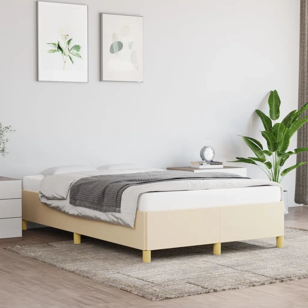 Giroletto senza Materasso Crema 120x200 cm Tessuto 347154