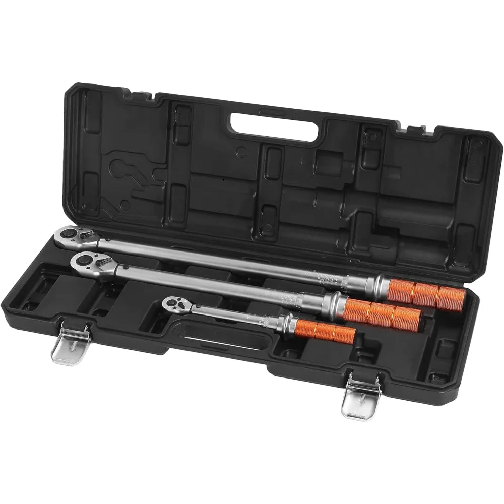 Topex 08-843 set chiavi dinamome metriche 1/4, 3/8, 1/2 3 pz.