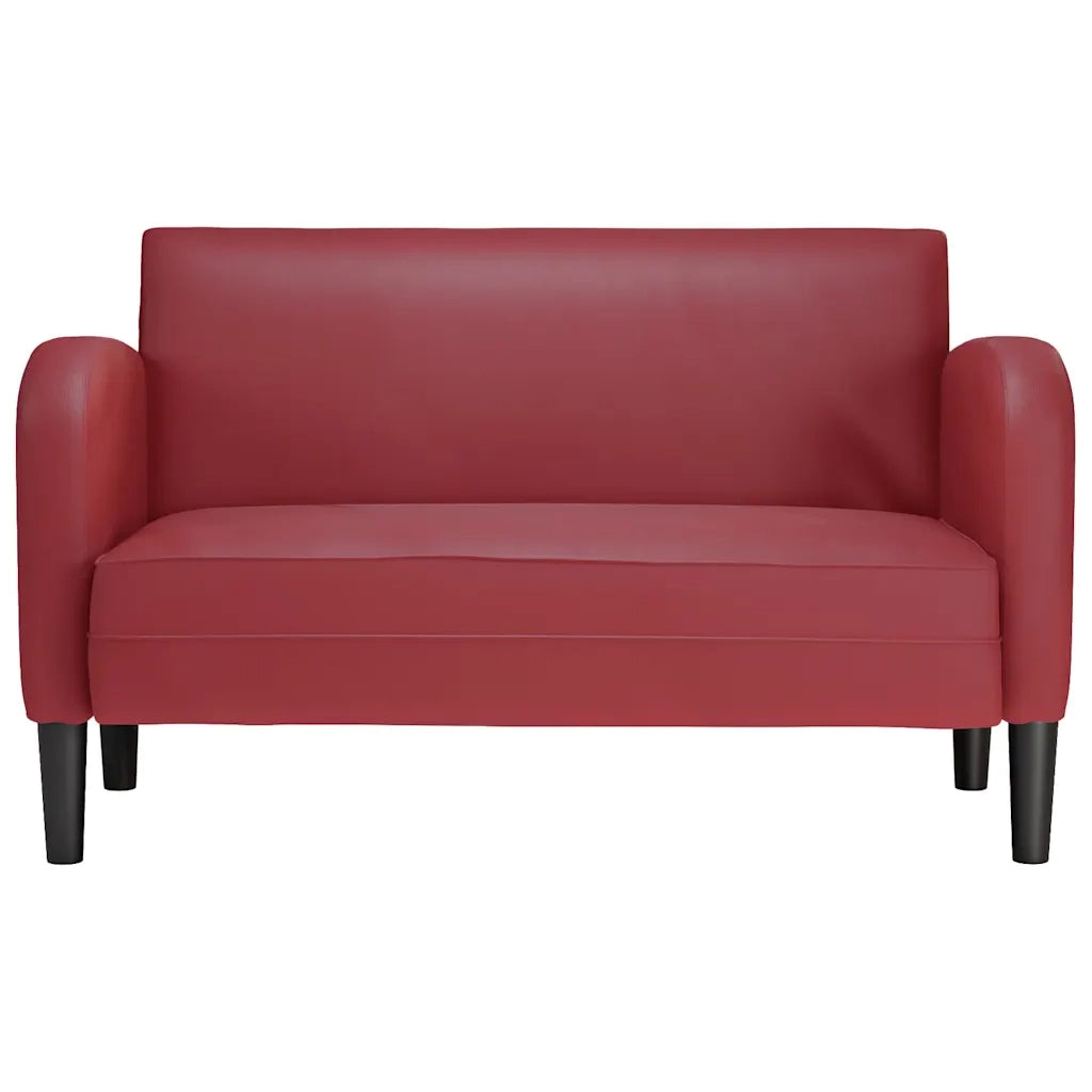 Divano Divanetto Rosso Vino 110 cm in Similpelle 4100539