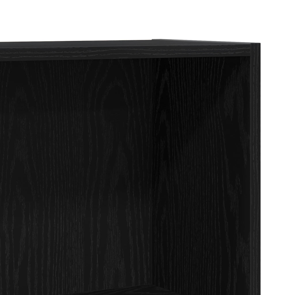 Libreria  Nera 60x24x76 cm in Legno Ingegnerizzato