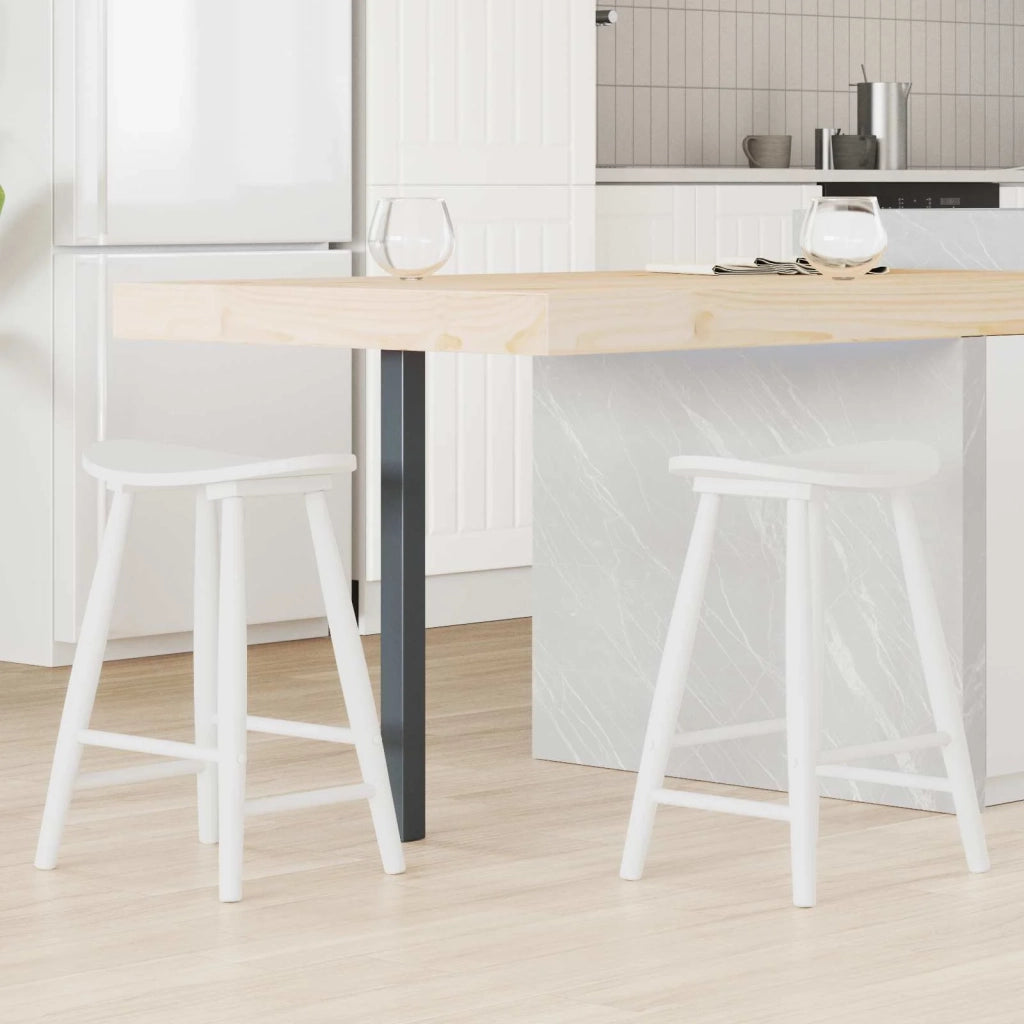 Sedie da pranzo 2 pcs Bianco 46 x 37 x 63 cm