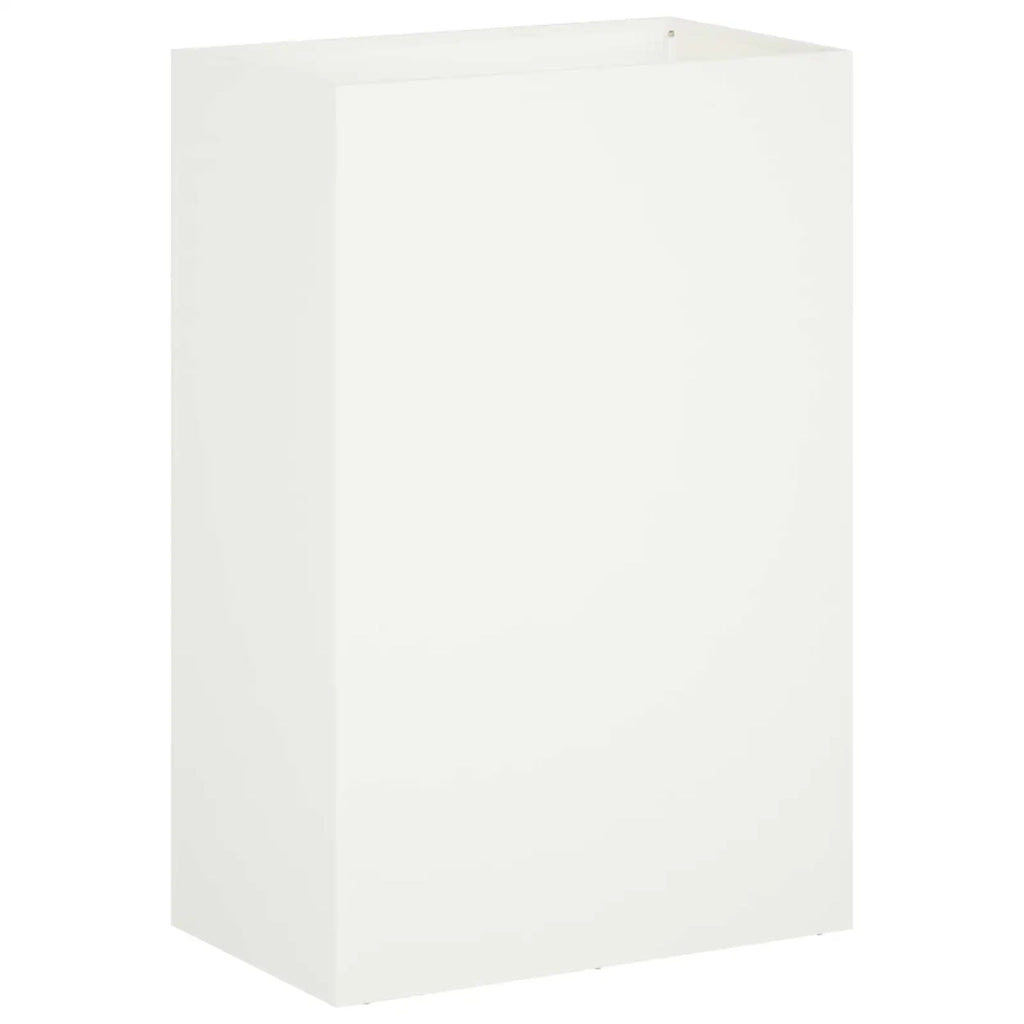 Vaso da giardino 2 pz Bianco 50 x 30 x 75 cm 8005543