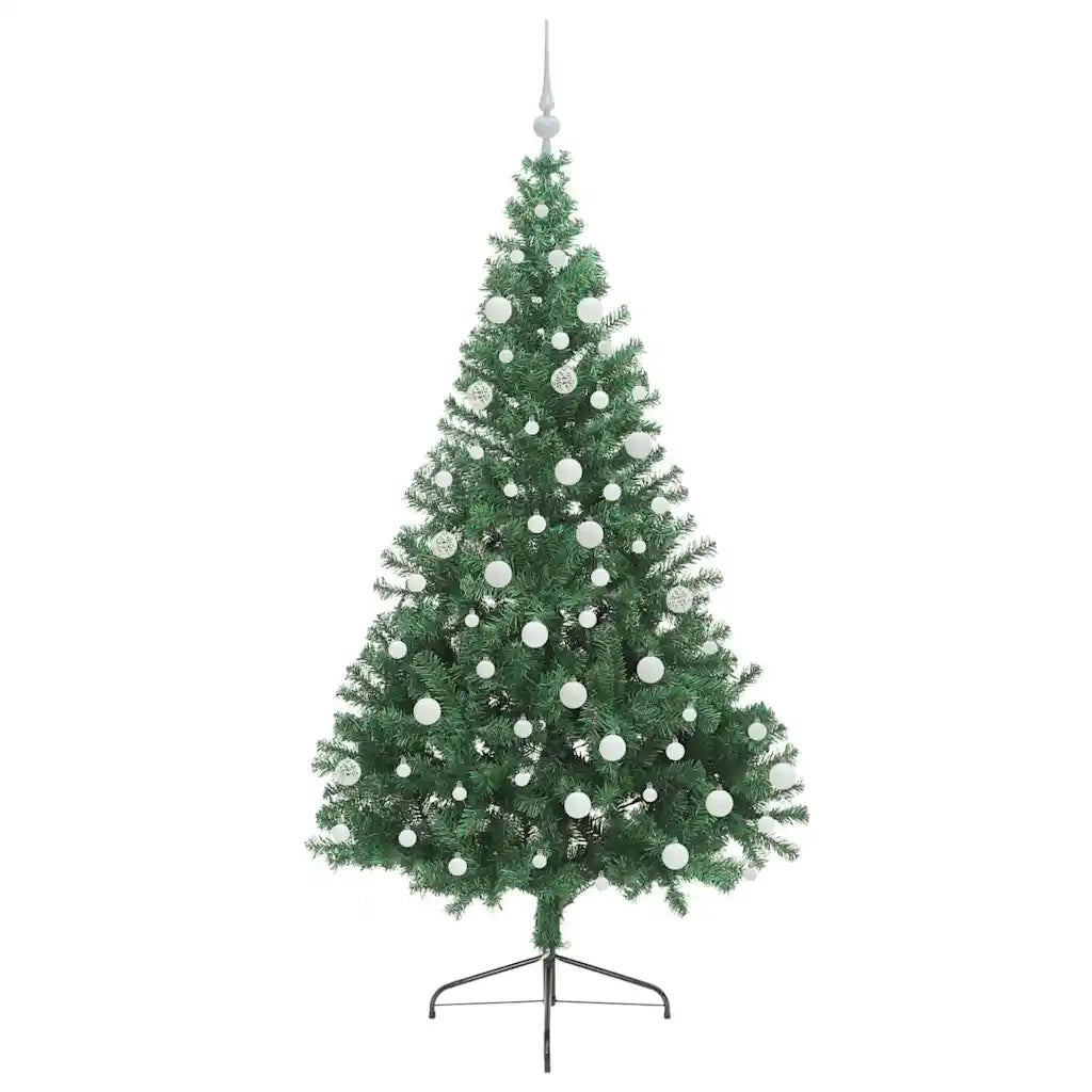 Albero di Natale | Decorazioni natalizie artificiale con luci integrate Verde 180 cm