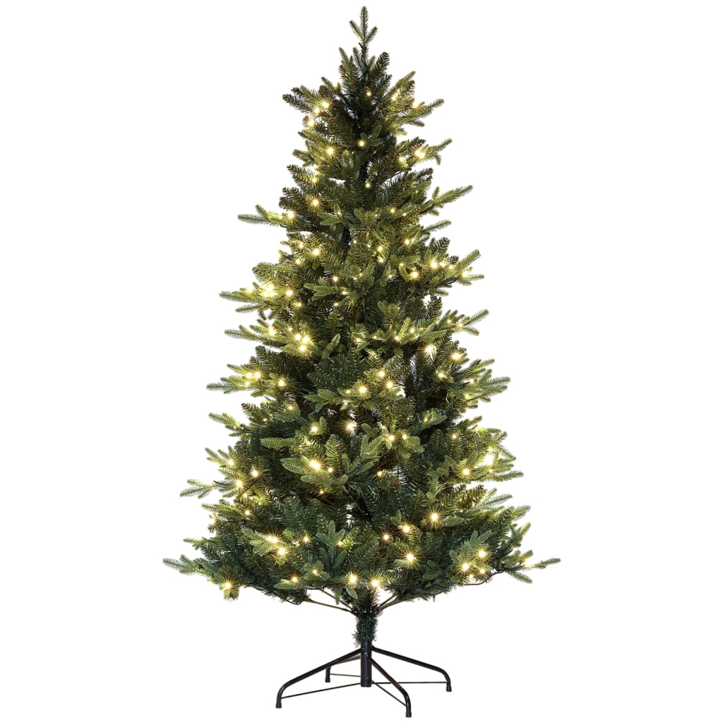 Albero di Natale Artificiale 180 cm con Luci LED ¨C zephmum ¨C Verde