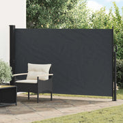Tenda laterale retrattile-Tenda parasole per balcone Nero 300 x 170 cm Poliestere