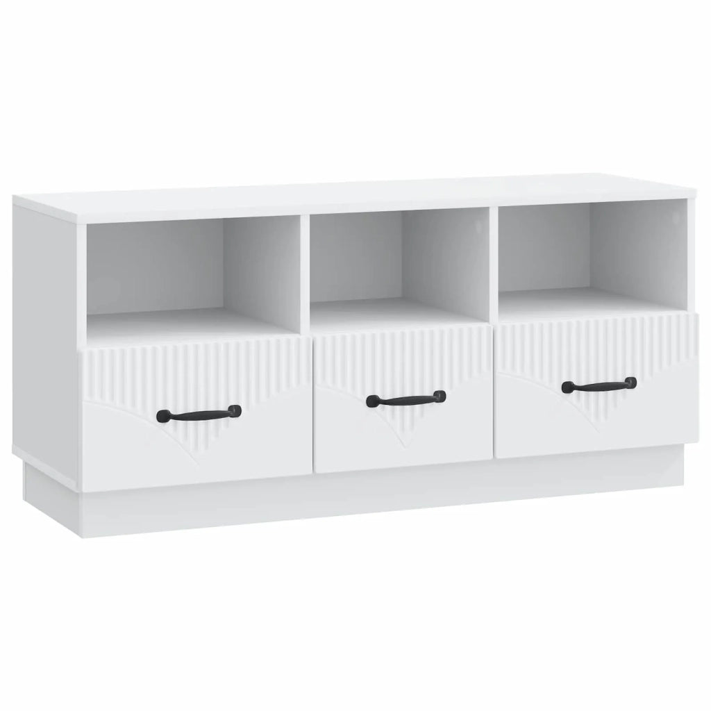 Mobile TV Bianco 102 x 34,5 x 47 cm Legno ingegnerizzato 895365