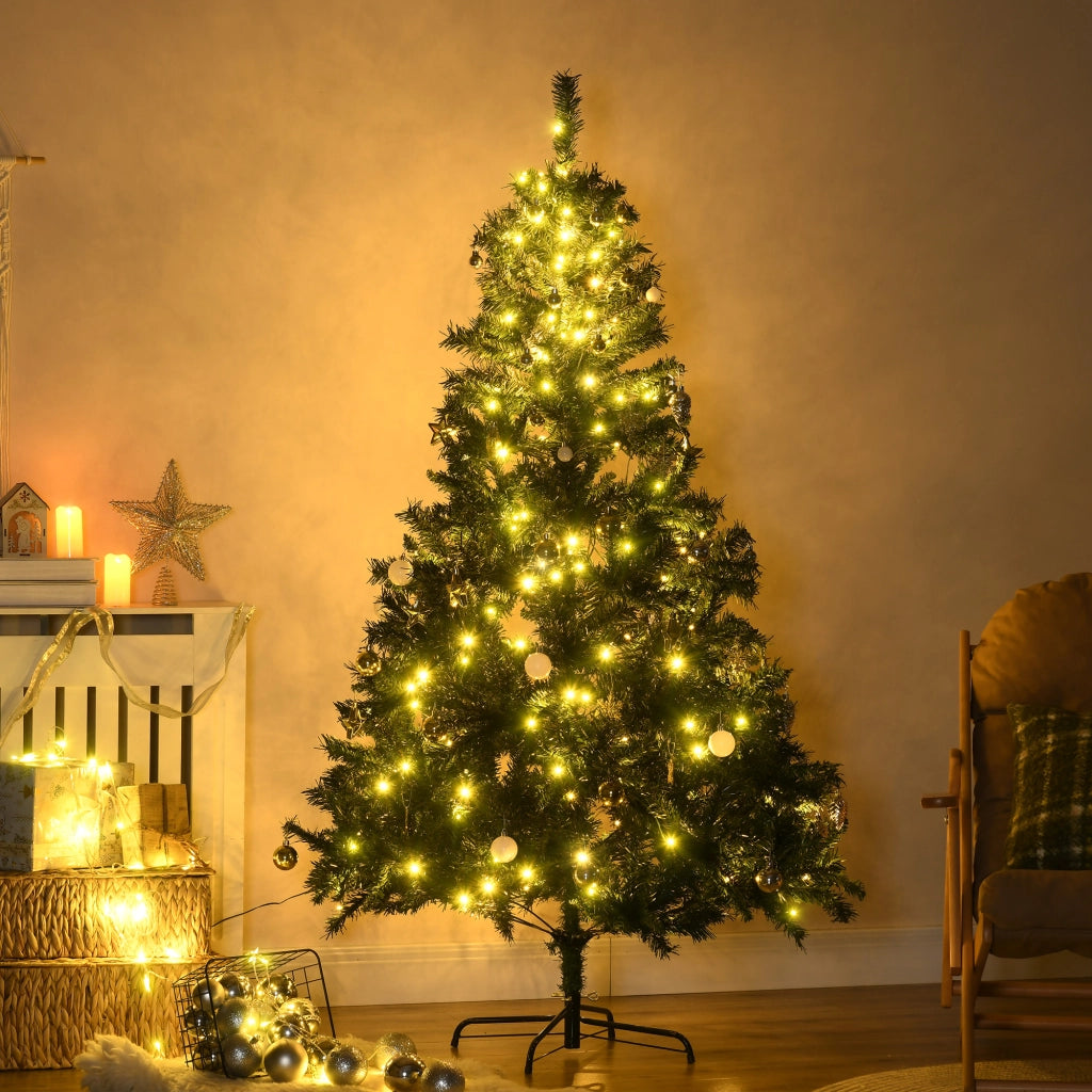 Albero di Natale artificiale 180 cm con LED e decorazioni ¨C zephmum ¨C 180 cm