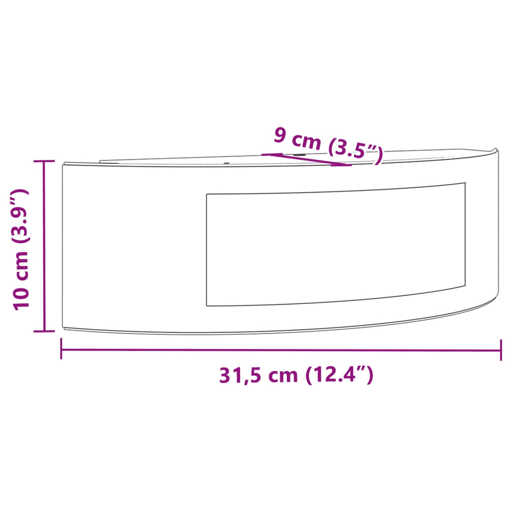 Applique da Esterno 2 pz Argento in Acciaio Inossidabile CFW3987569