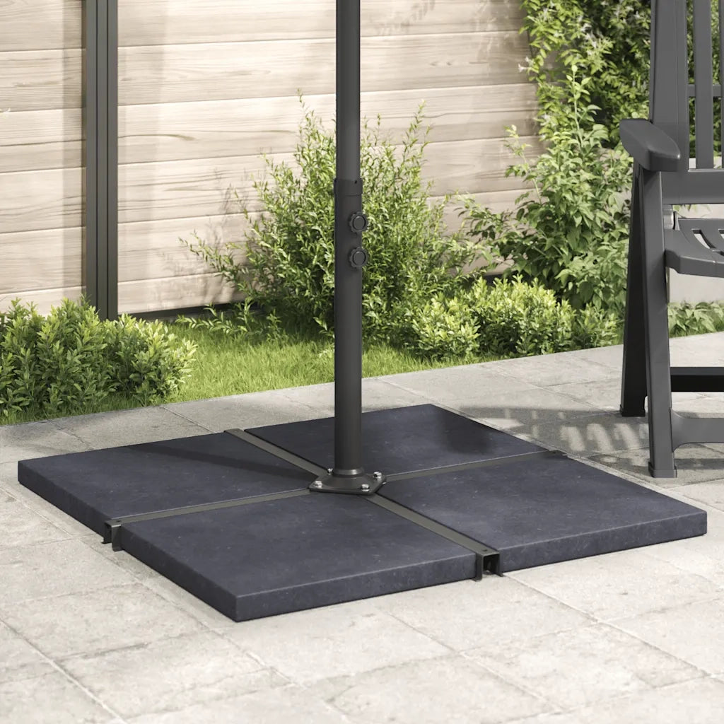 Piastra di Peso per Ombrellone Nera in Granito Quadrata 25 kg CFW9920317