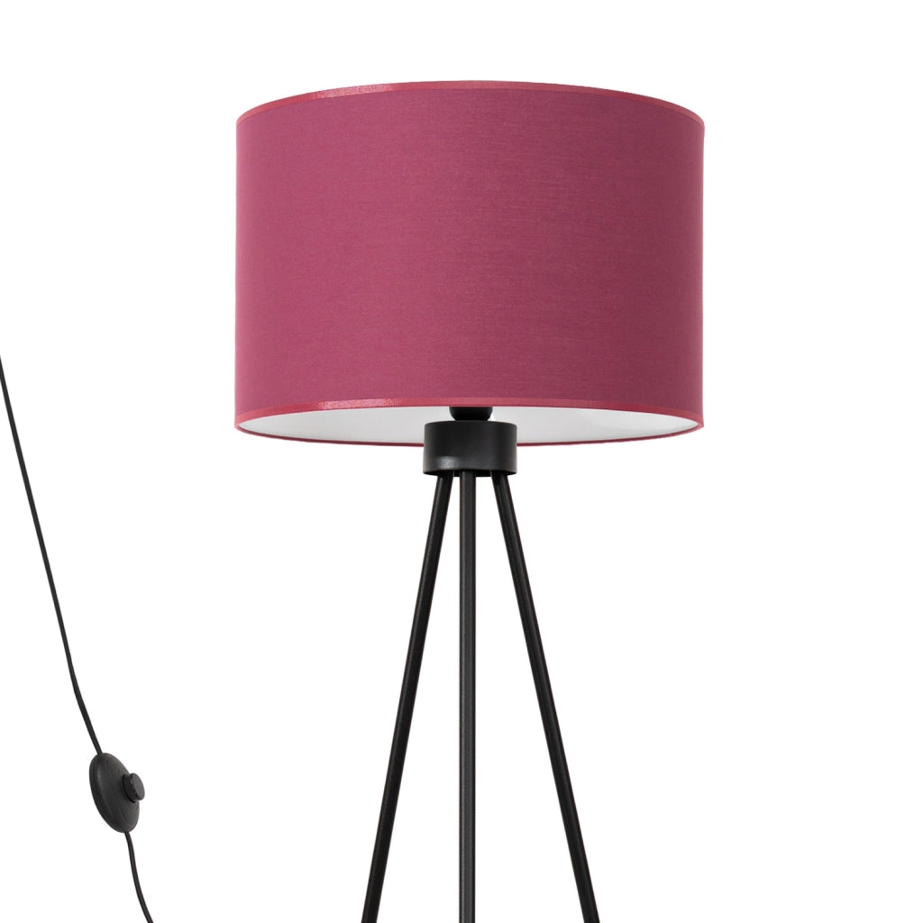 Lampada da terra PURELA treppiede bordeaux E27 15W Pure Lume
