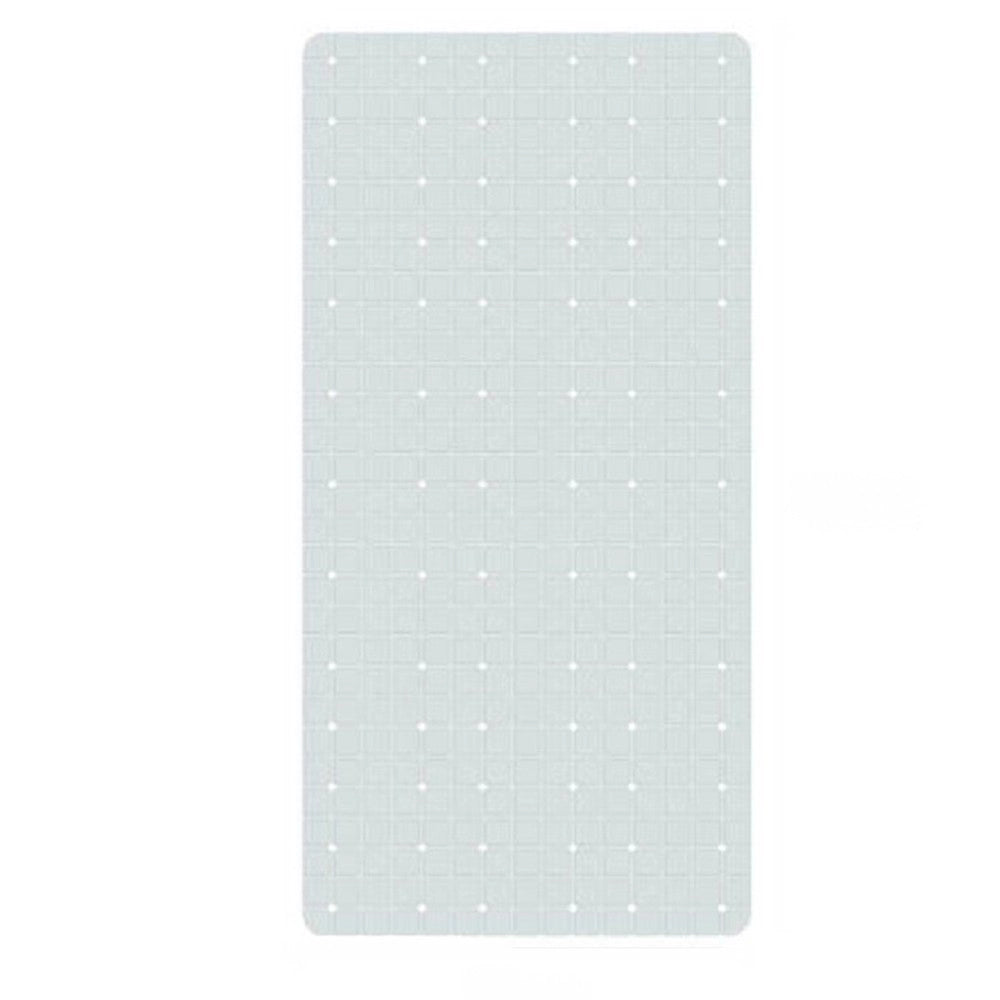 Trade Shop - Tappeto Tappetino In Pvc Antiscivolo Vasca Da Bagno Doccia 68x36 Cm 79750 Bianco -