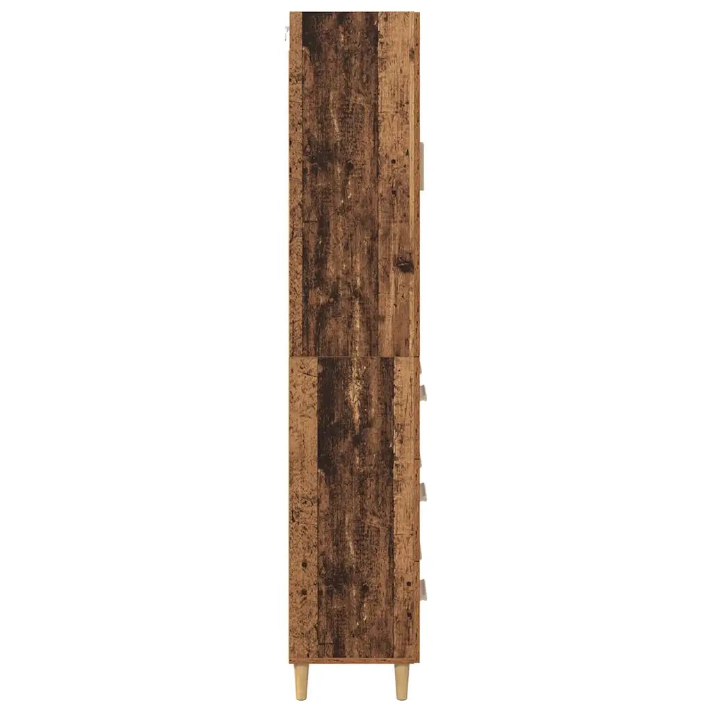 Credenza con Cassetto-Buffet-Armadio da cucina Legno vecchio 69,5 x 34 x 180 cm 685019