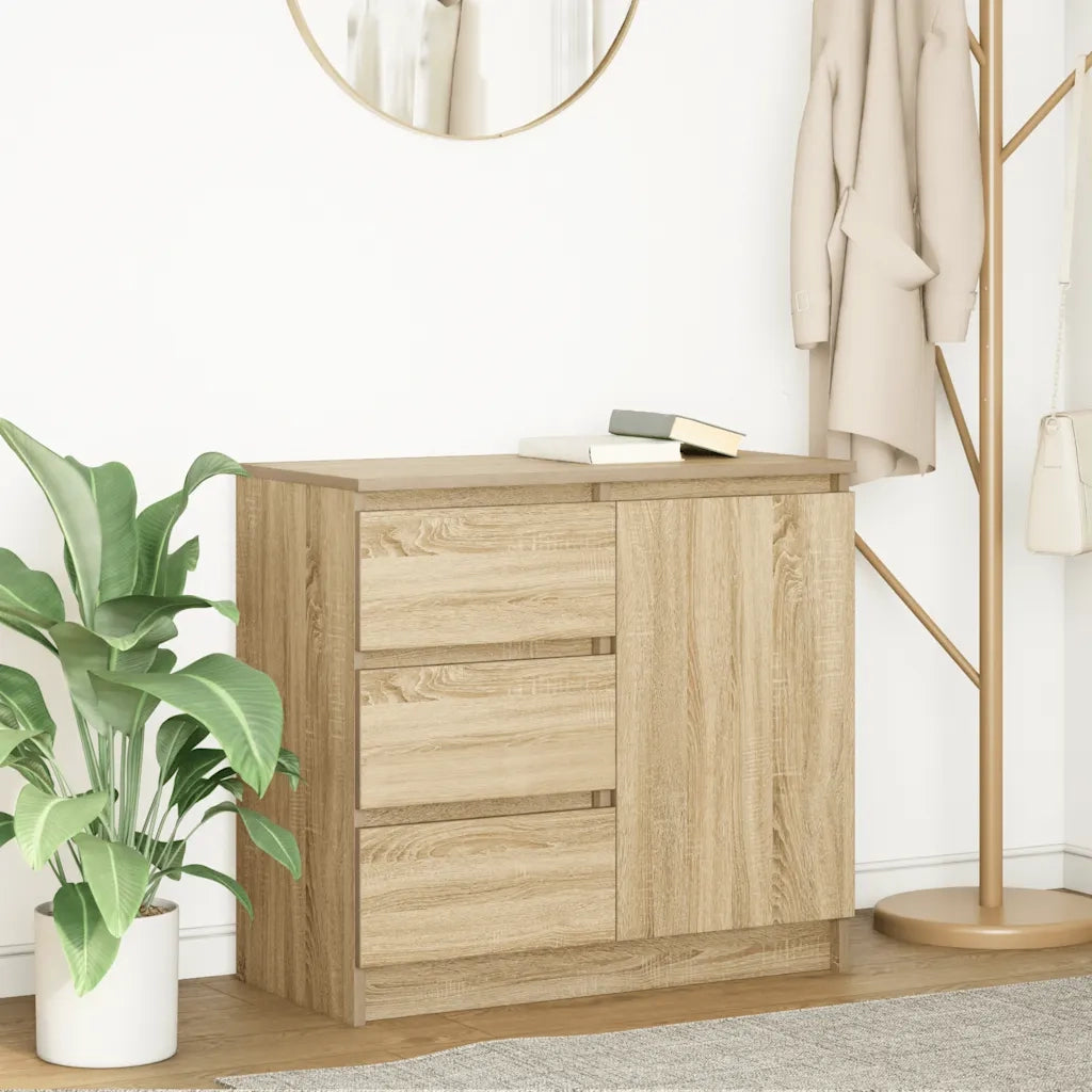 Credenza con Cassetto Rovere Sonoma 71x35x65 cm in Truciolato 861573