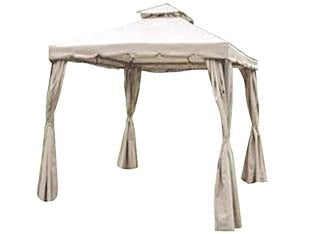 GAZEBO IN METALLO CON CHIUSURE LATERALI  dimensioni mt.3x3x2,6/2h.    VETTE