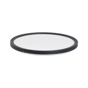 Plafoniera LED Nero 30 cm Sintetica Rotonda Pannello Luminoso LED a Filo Soffitto con Telecomando